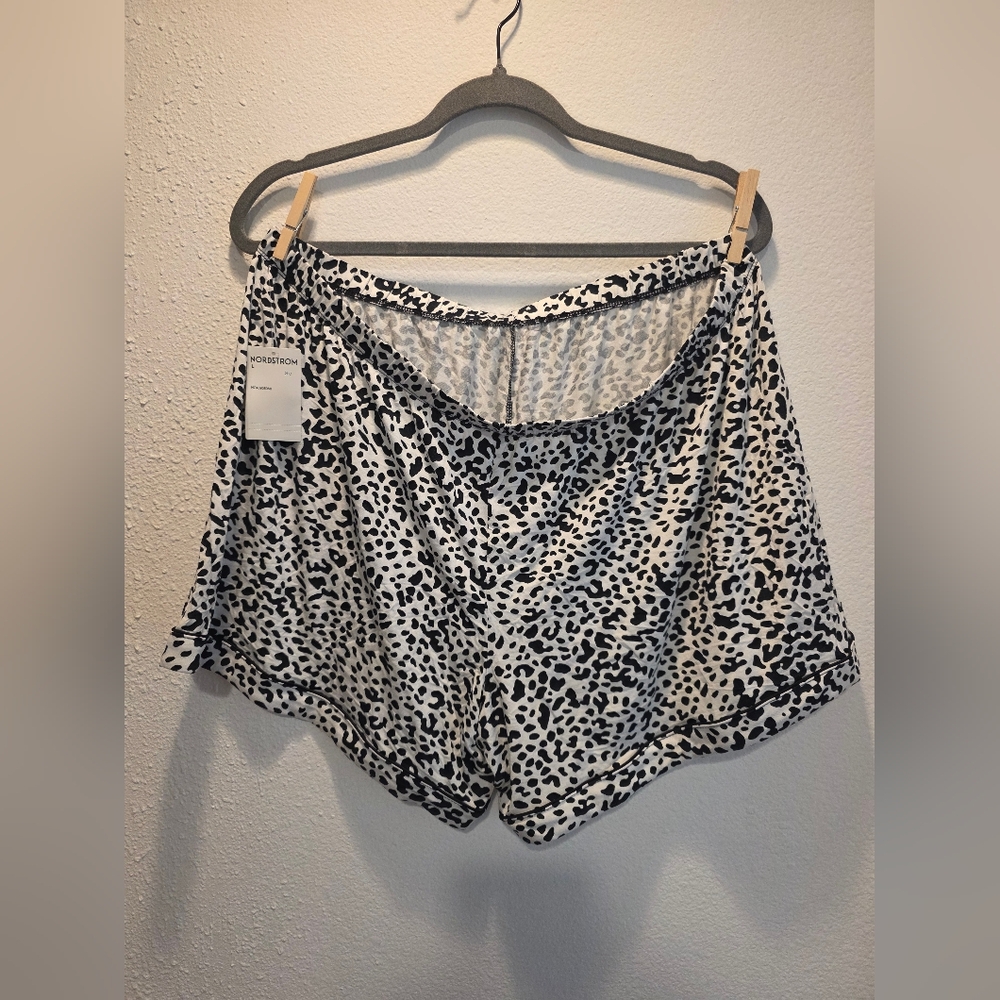 Women's Plus Size Large Dalmation Spotted Nordstrom Short Shorts Lounge Wear NWT